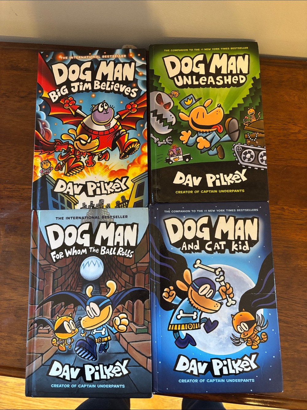 Dogman Dav Pilkey 4 Hardcover Book Pack: